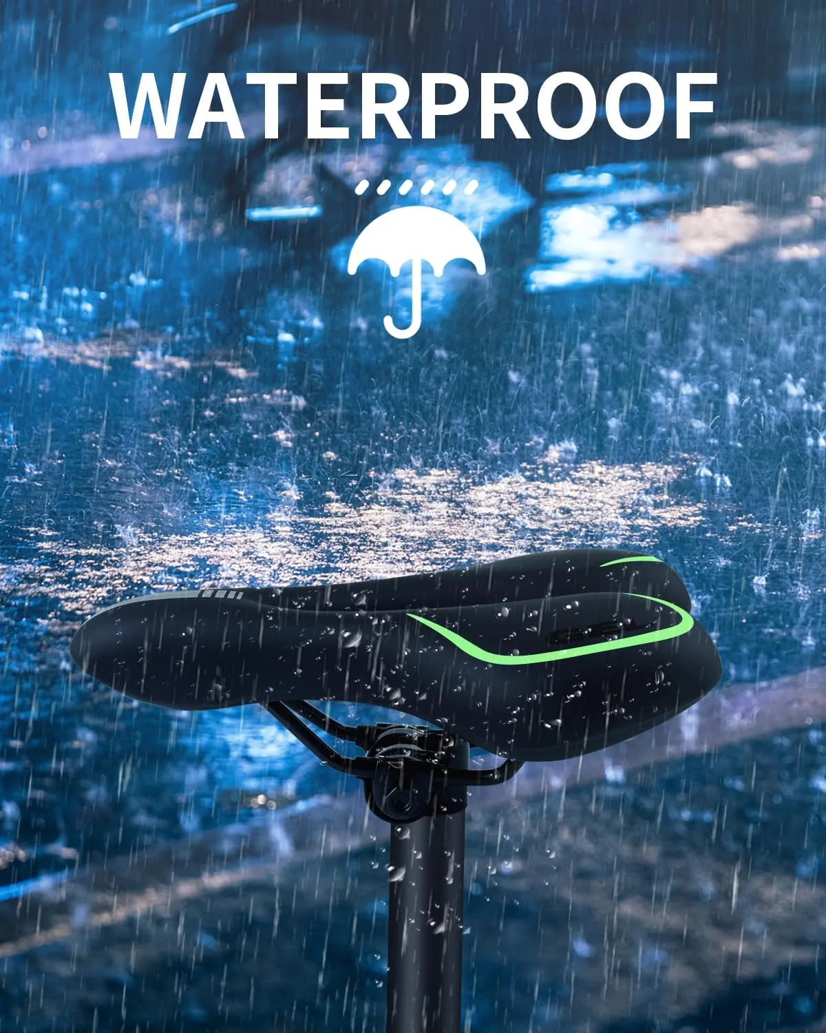 MSDADA Gel Bike Seat Bicycle Saddle for Men & Women, Waterproof Bicycle Seat Comfortable Soft Cushion