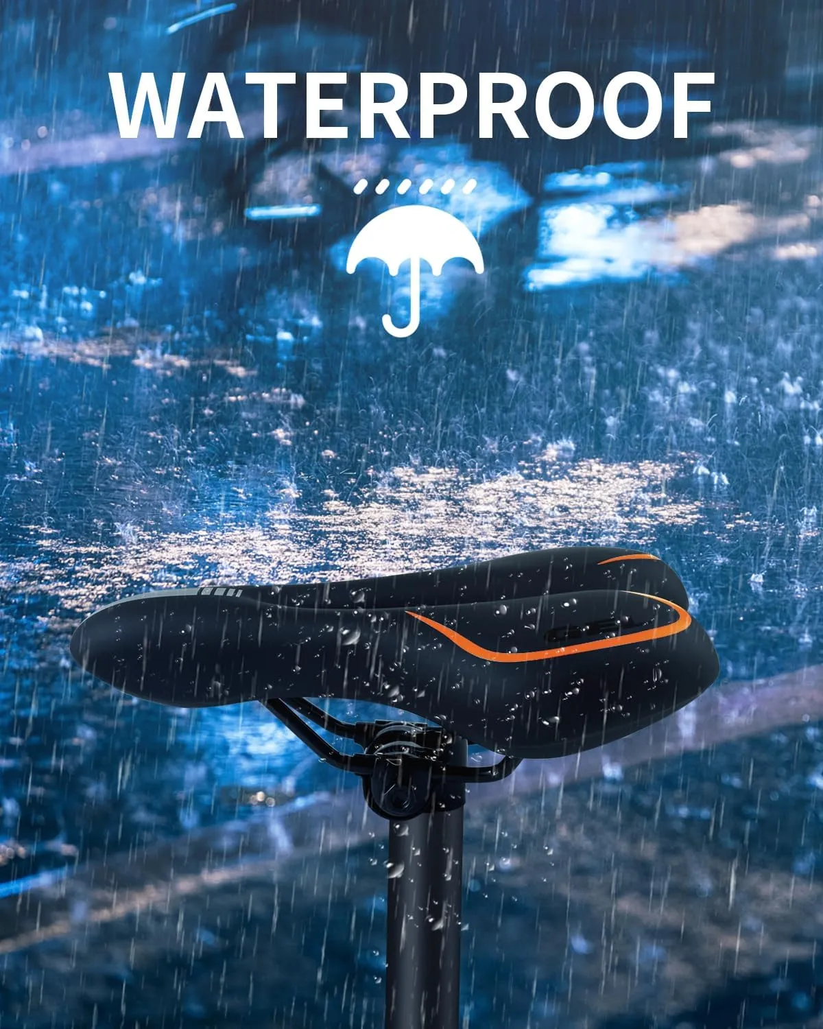 MSDADA Gel Bike Seat Bicycle Saddle for Men & Women, Waterproof Bicycle Seat Comfortable Soft Cushion