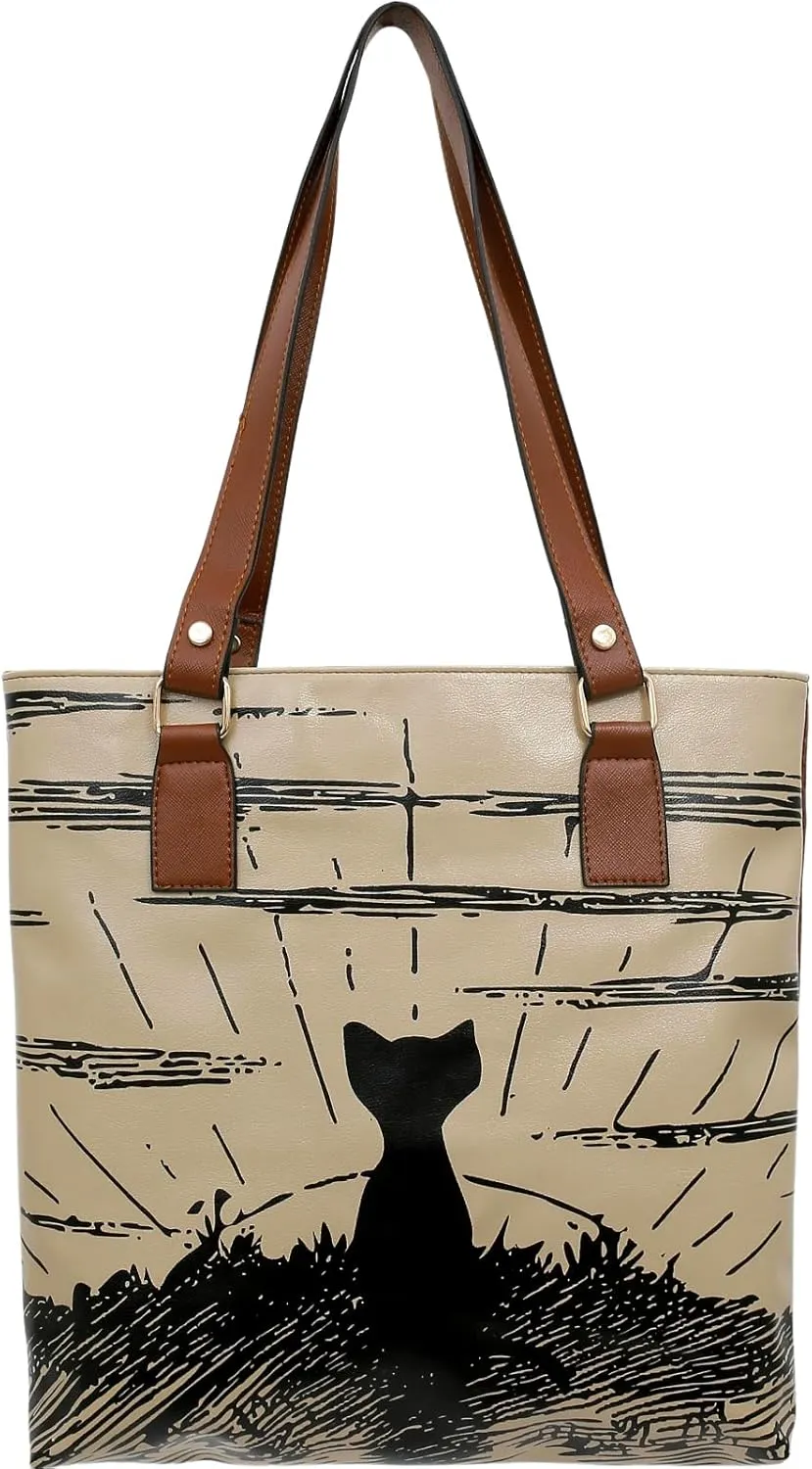 Multi Pocket Shoulder Bags for Women - Vegan Leather and Unique Design Handmade Womens Bags