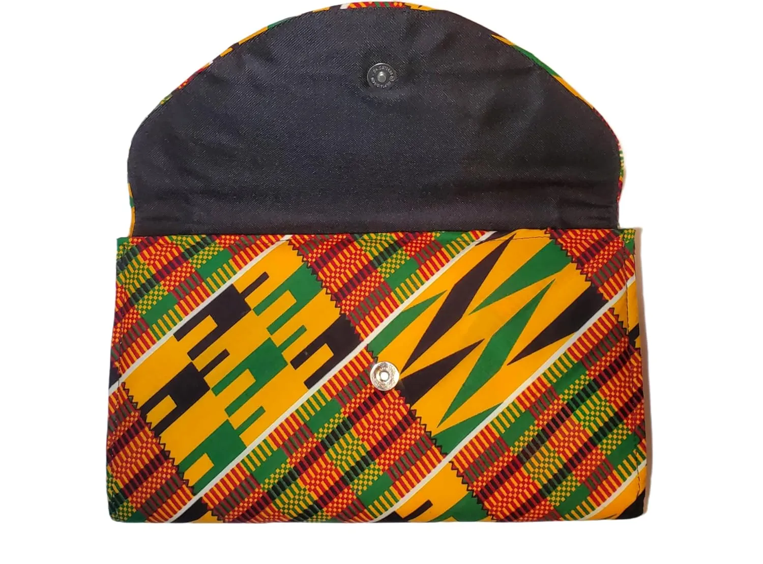 Multicolor African Clutch Purse - Handmade Kente Design - Tribal Inspired Bag Limited Edition.