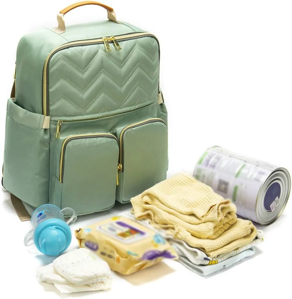 Mummy bag - Wide Designed Baby Diaper Bag Multi-Function Travel Backpack Nappy Tote Bags for Mom Dad Large Capacity(D)