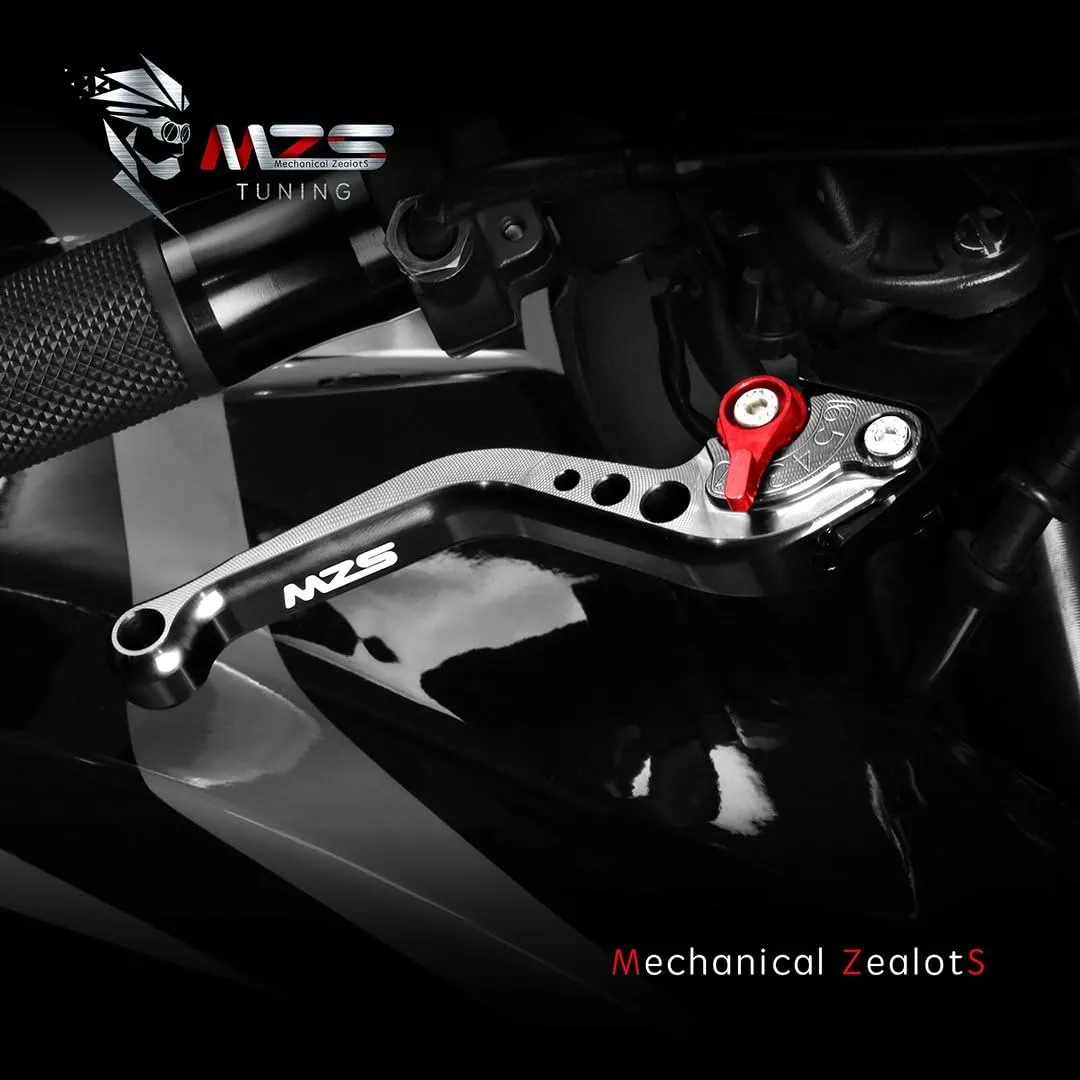 MZS Black Motorcycle Brake Clutch Levers Short CNC Compatible with GSF650 / GSX650F / Vstrom 1000 1050 / SV1000 SV1000S / TL1000R / GSF1200 / GSF1250 / GSX1250 / Hayabusa / GSX1400