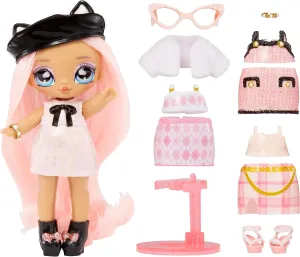 Na! Na! Na! Surprise Mini Ultimate Surprise Kitty Katwood 4" Mini Fashion Doll Kitty Inspired w/ 10 Mystery Fashions, Balloon Popping Confetti Surprises, Poseable,Toy Girls Boys Ages 4 5 6 7 8 