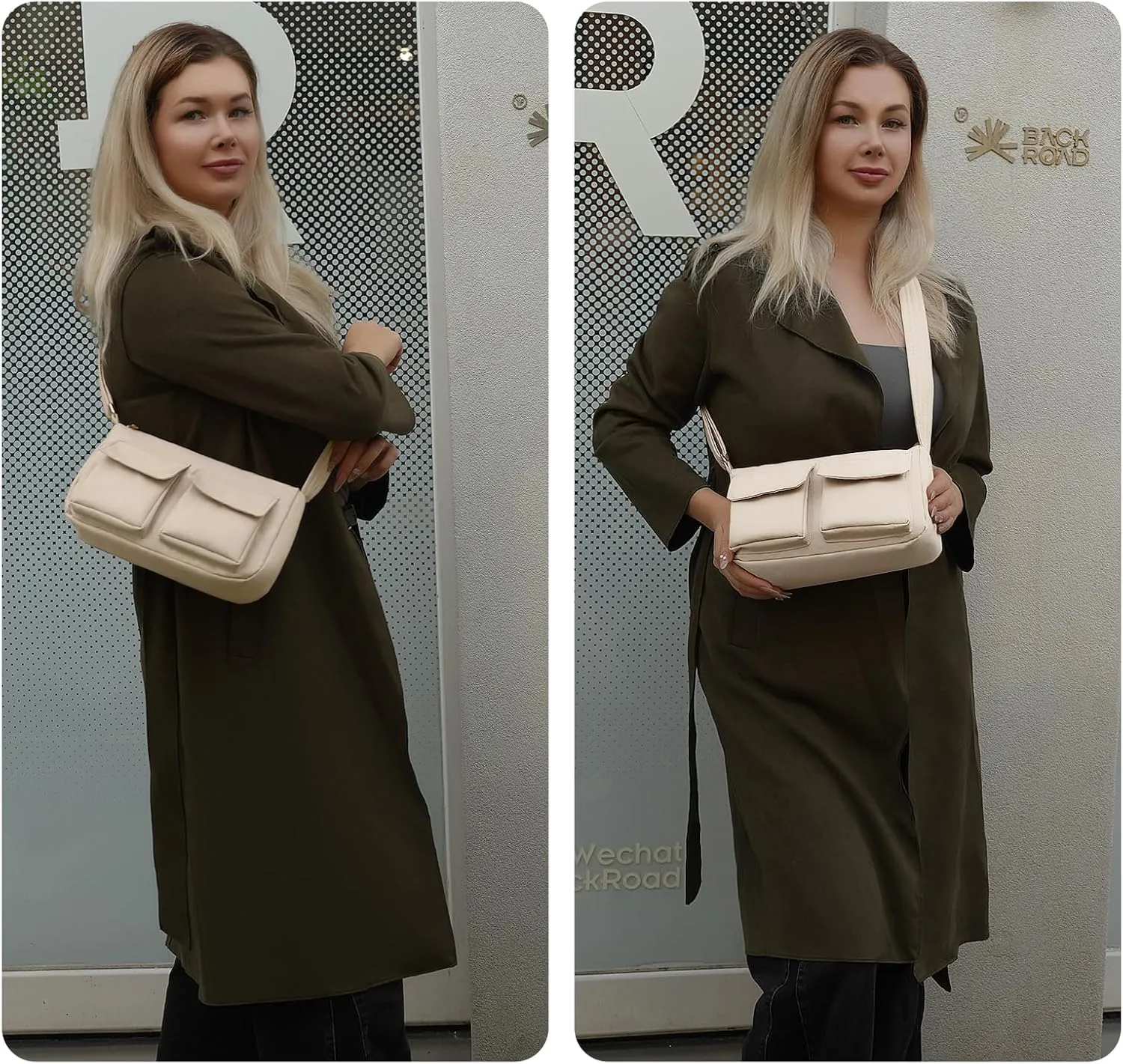 NAARIIAN Shoulder Bag for Women Nylon Waterproof Handbag Small Purse Cute Bag Mini Hobo Tote Clutch with Adjustable Strap