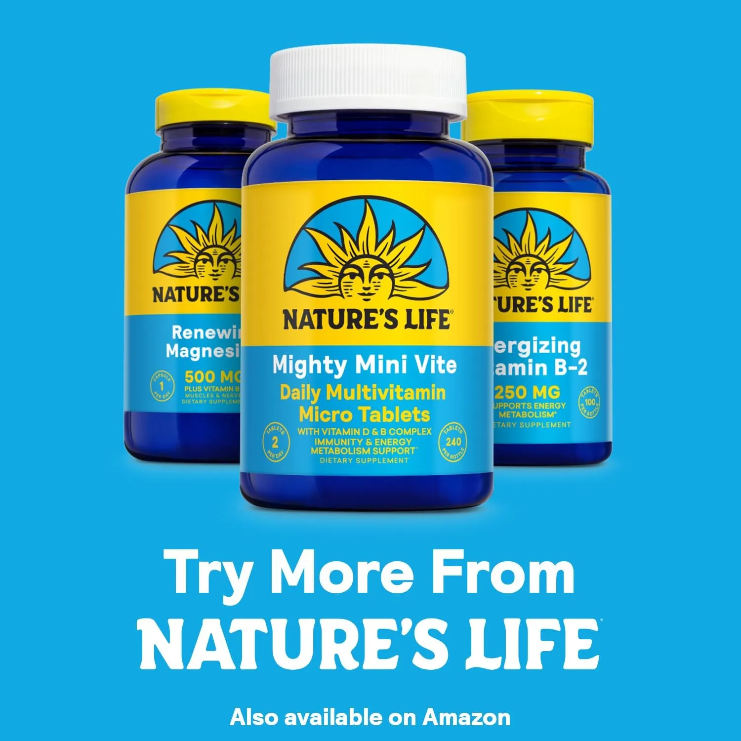 Nature's Life Renewing Magnesium 500 mg - Magnesium Citrate, Magnesium Malate, Magnesium Oxide Plus Vitamin B-6 - Muscles and Nerves Support - Lab Verified - 275 Servings, 275 VegCaps
