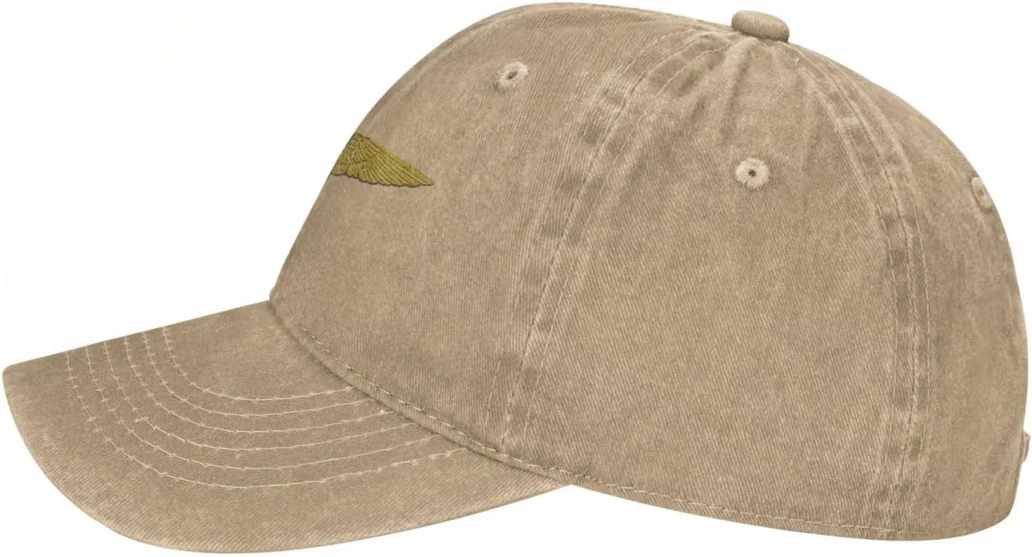 Naval Aviator Pilot Wings Vintage Wash Denim Baseball Cap