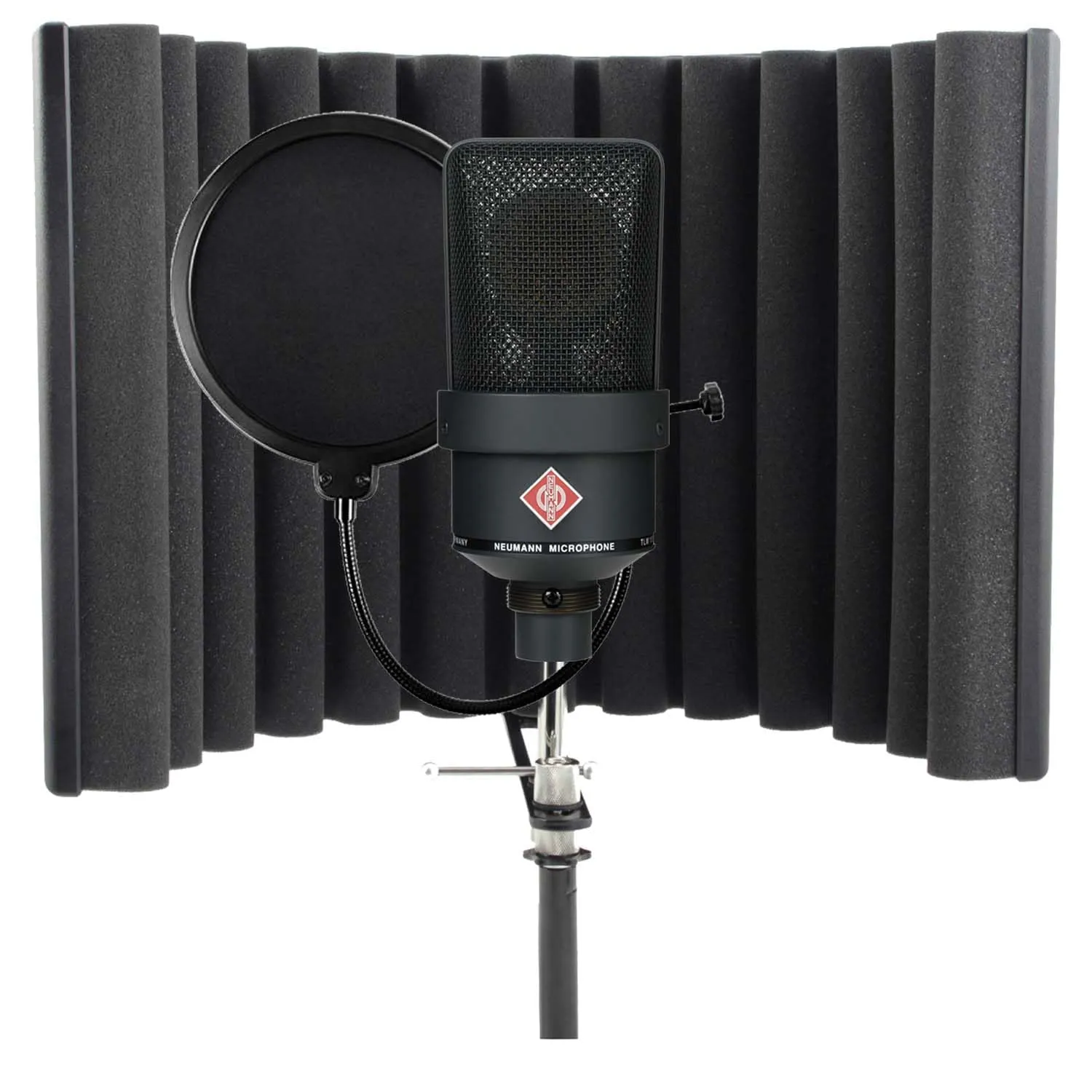 Neumann TLM 103 Condenser Microphone (Black), SE Electronics RF-X, POP Filter Bundle