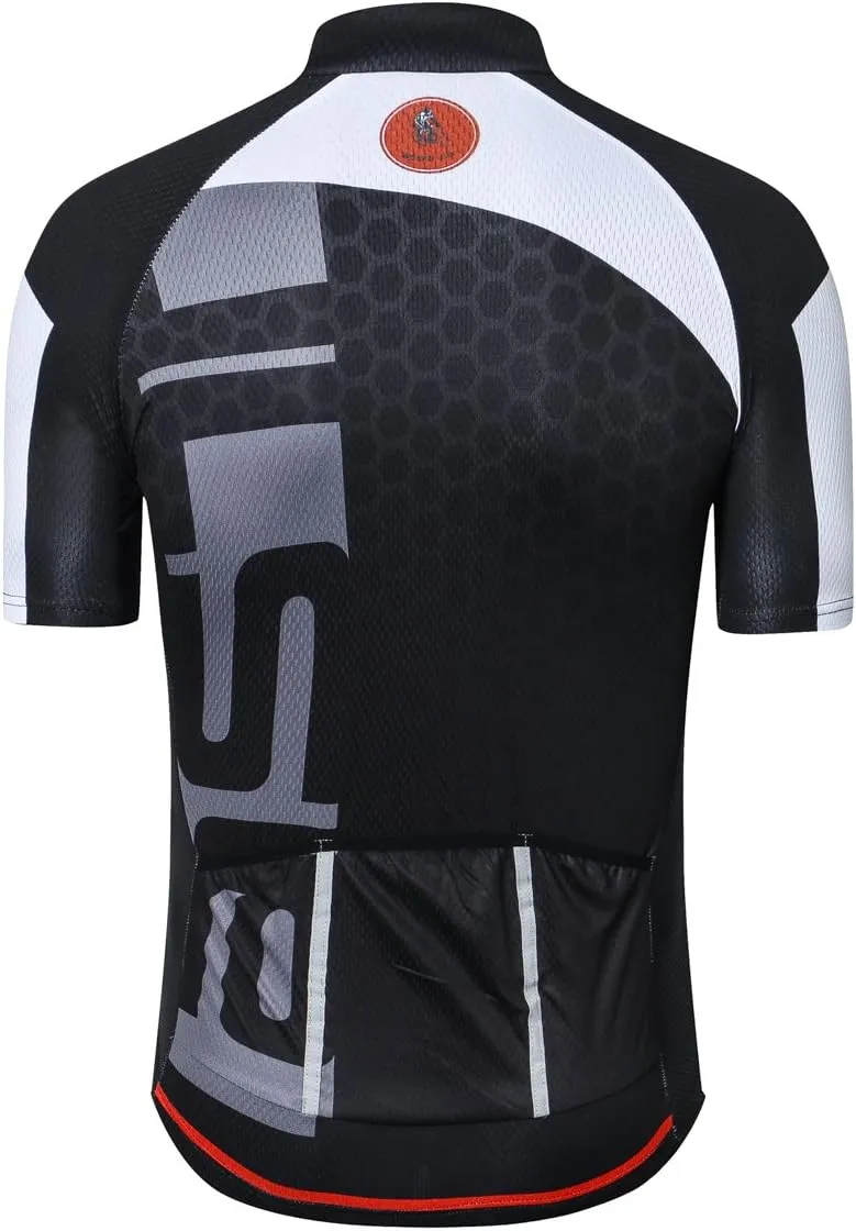 New Pro Full Zipper Men's Cycling Jersey Short Sleeve Riding Shirt USA