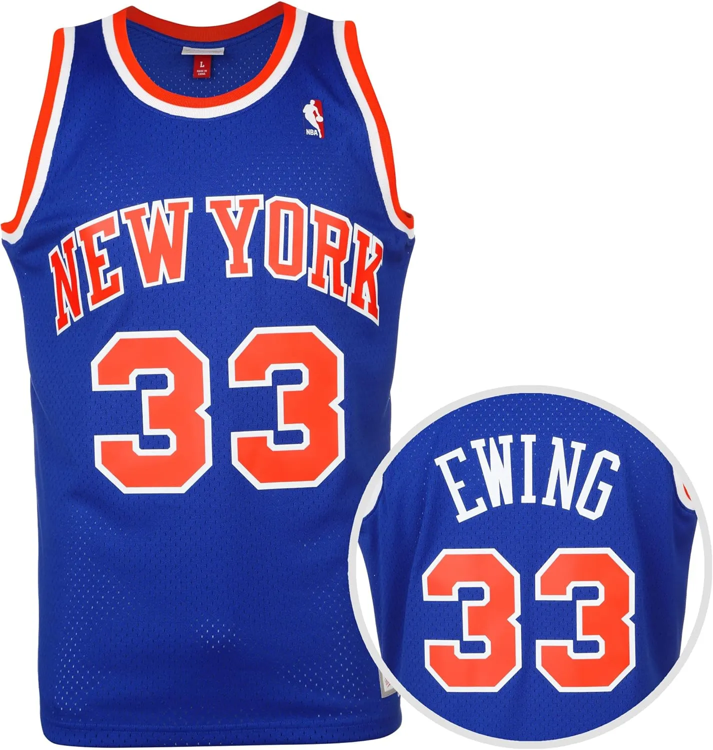New York Knicks Patrick Ewing 1991 Road Swingman Jersey