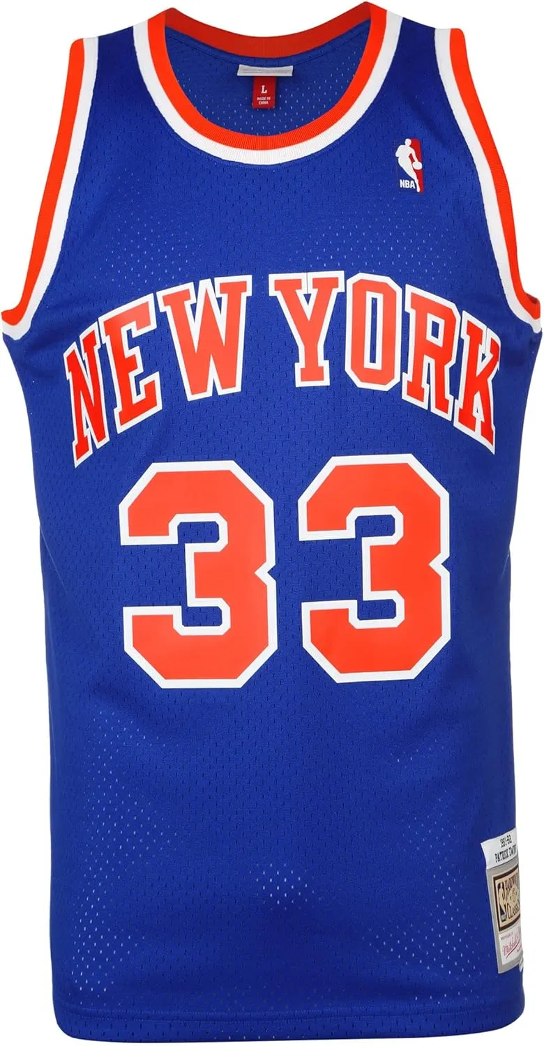 New York Knicks Patrick Ewing 1991 Road Swingman Jersey
