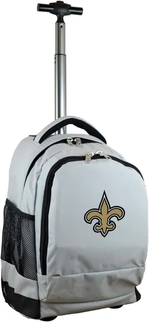 NFL Wheeled Backpack, 19-inches, Grey