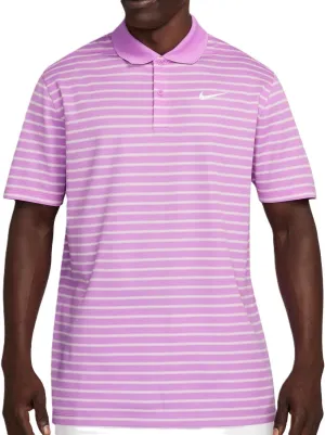 Nike Men's Dri-FIT Victory Golf Polo Fuchsia | White (Stripes) Large