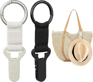 Niveaya Hat Clip for Travel on Bag - 2 Pack, Vacation Beach Cruise Essentials Accessory for Travel Handbag Backpack Luggage