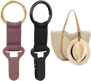 Niveaya Hat Clip for Travel on Bag - 2 Pack, Vacation Beach Cruise Essentials Accessory for Travel Handbag Backpack Luggage