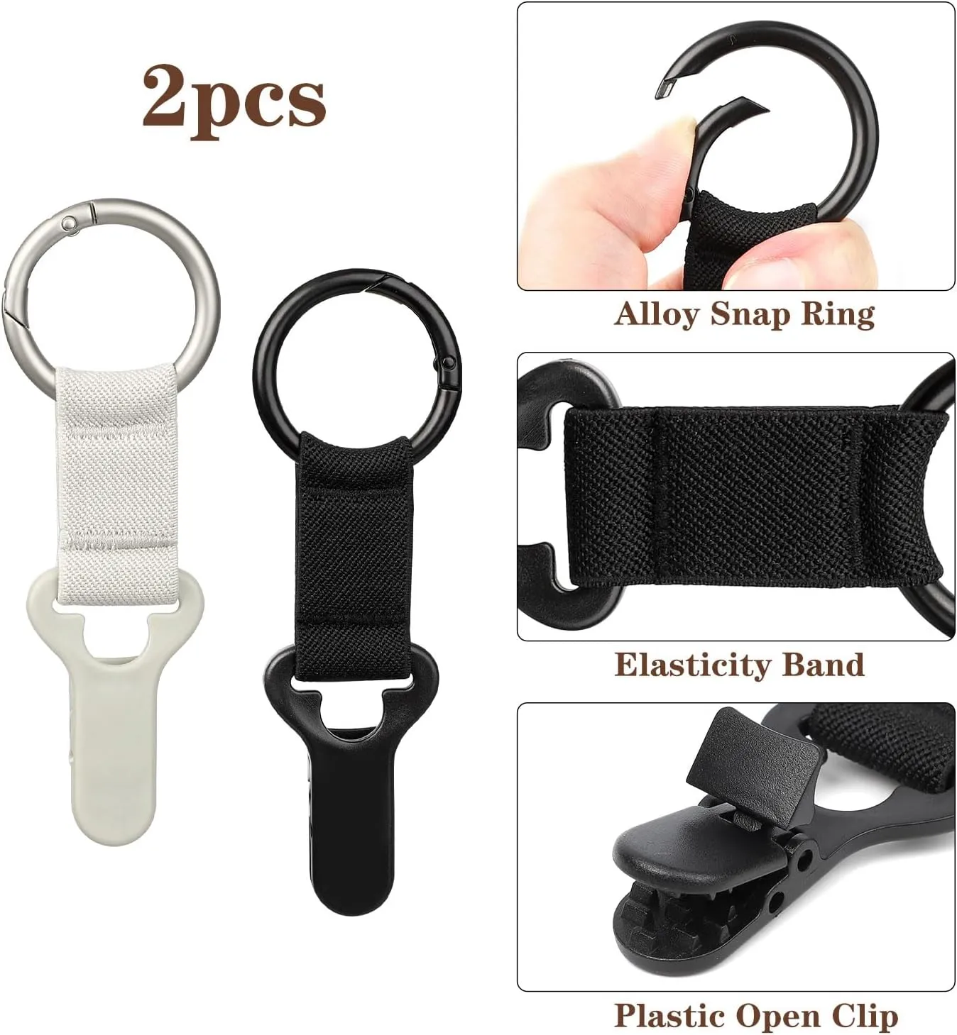 Niveaya Hat Clip for Travel on Bag - 2 Pack, Vacation Beach Cruise Essentials Accessory for Travel Handbag Backpack Luggage