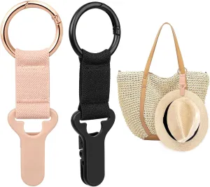 Niveaya Hat Clip for Travel on Bag - 2 Pack, Vacation Beach Cruise Essentials Accessory for Travel Handbag Backpack Luggage