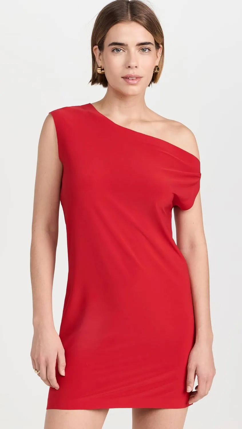 Norma Kamali Women's Drop Shoulder Mini Dress