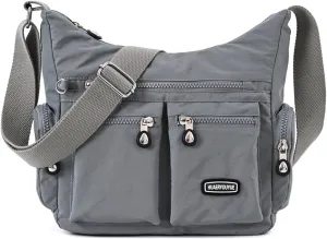 NOTAG Nylon Crossbody Bag for Women Lightweight Shoulder Bags Zipper Multipockets Messenger Handbags Purses