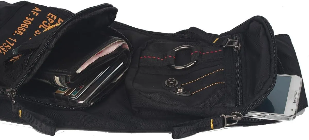 Nylon Sling Chest Bag Daypack Bicycle Travel Gym Backpack