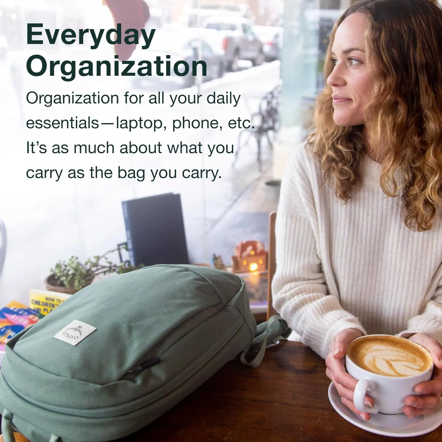 Osprey Arcane Small Day Commuter Backpack, Earl Grey Heather