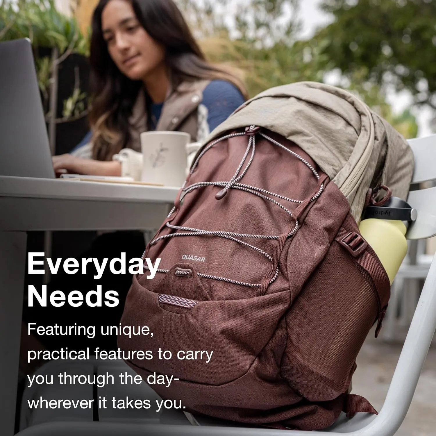 Osprey Quasar 26L Commuter Backpack, Cascade Blue/Coal Grey Heather