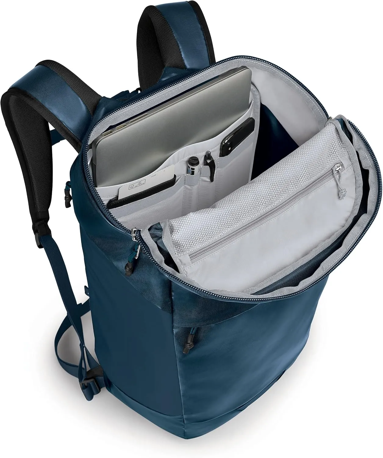 Osprey Transporter Large Zip Top Commuter Backpack, Venturi Blue