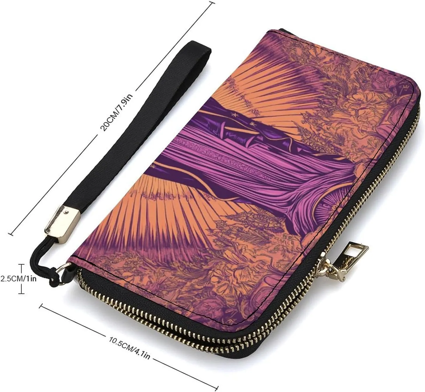 Our Lady Virgin Christ PU Leather Clutch Long Bifold Wallet, Coin Purse Credit Pass Case, Durable Card-Holder Money Storage for Women Men