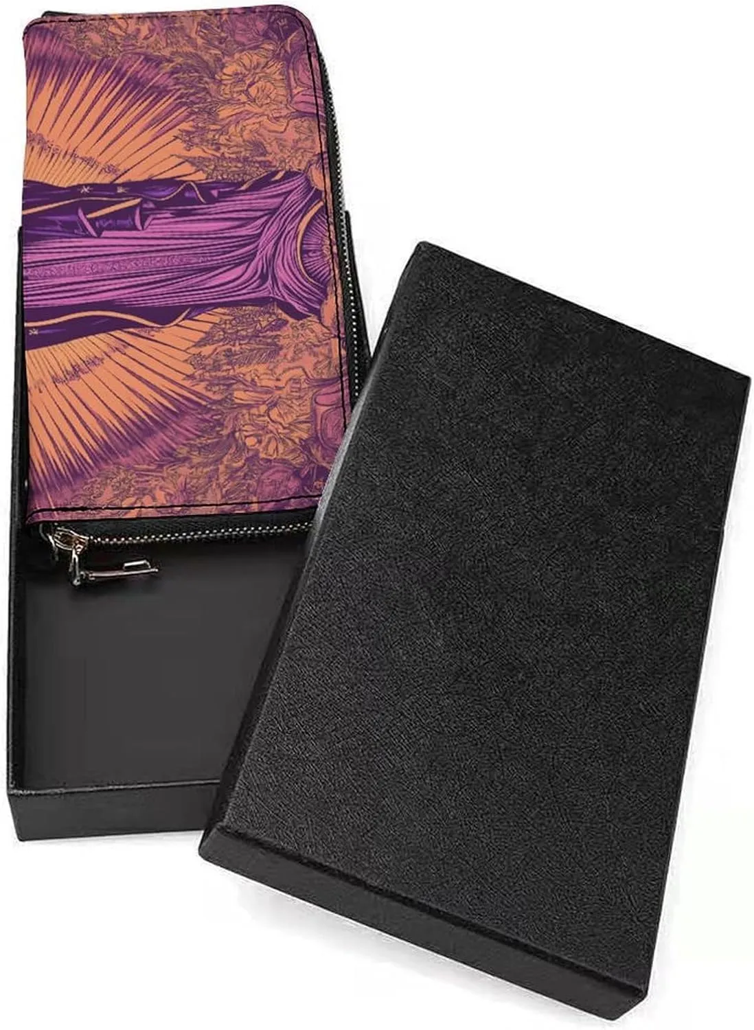 Our Lady Virgin Christ PU Leather Clutch Long Bifold Wallet, Coin Purse Credit Pass Case, Durable Card-Holder Money Storage for Women Men