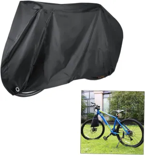 Outdoor Bike Cover 190t Waterproof Scooter Rainproof Uv Quick Install w Elastic Bottom Compact Storage Bag Included