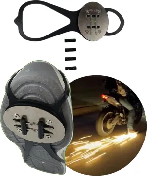 Outdoor Flint Skateboarding Bicycle Footbrake Spark Grinding Ground Motorcycle Sole Shoe Cover Skateboard Flint Set
