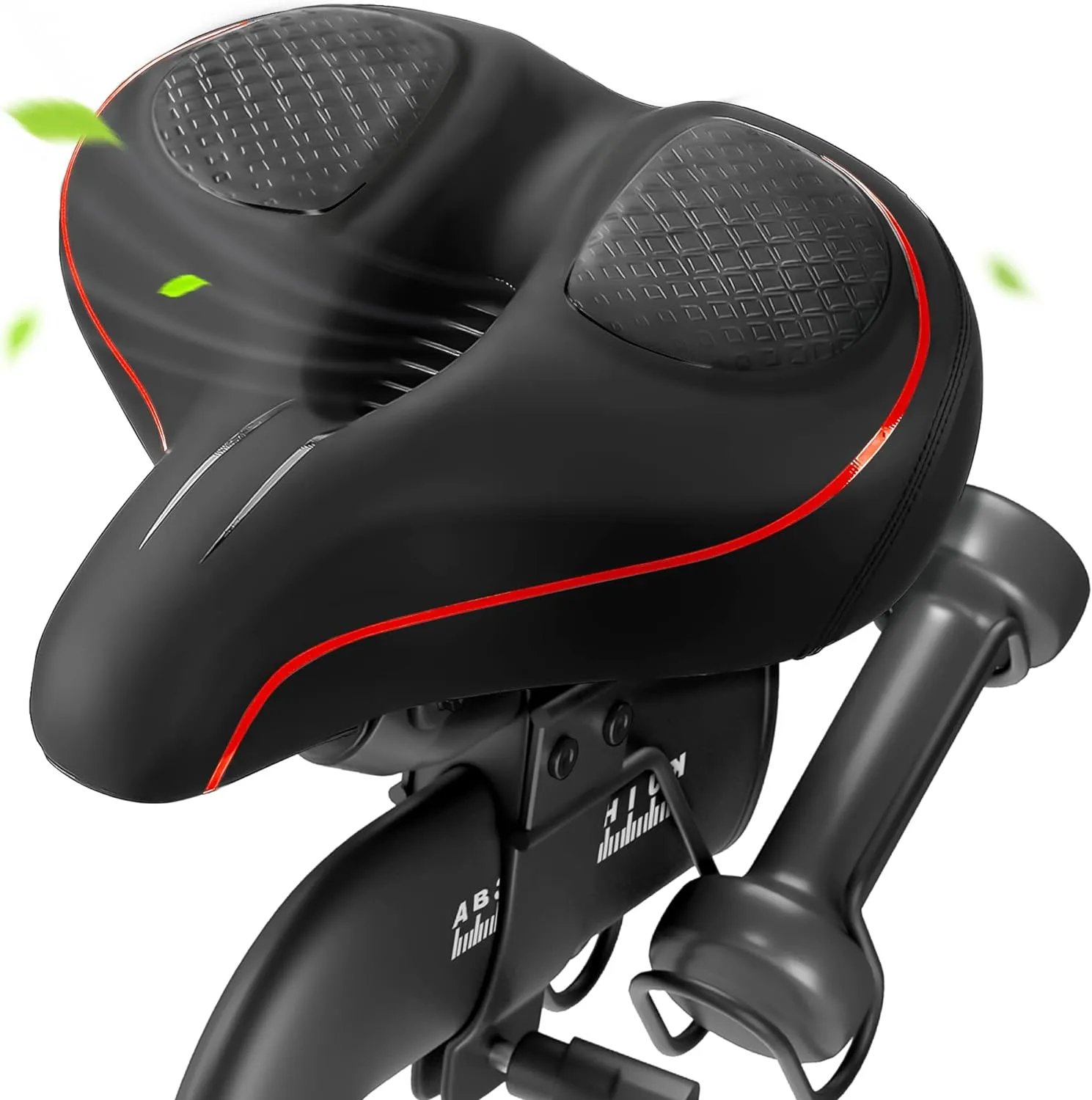 Oversized Bike Seat for Peloton Bike & Bike , Wide Bicycle Saddle Replacement Compatible with Peloton, Exercise or Road Bikes, Seat Cushion for Men & Women