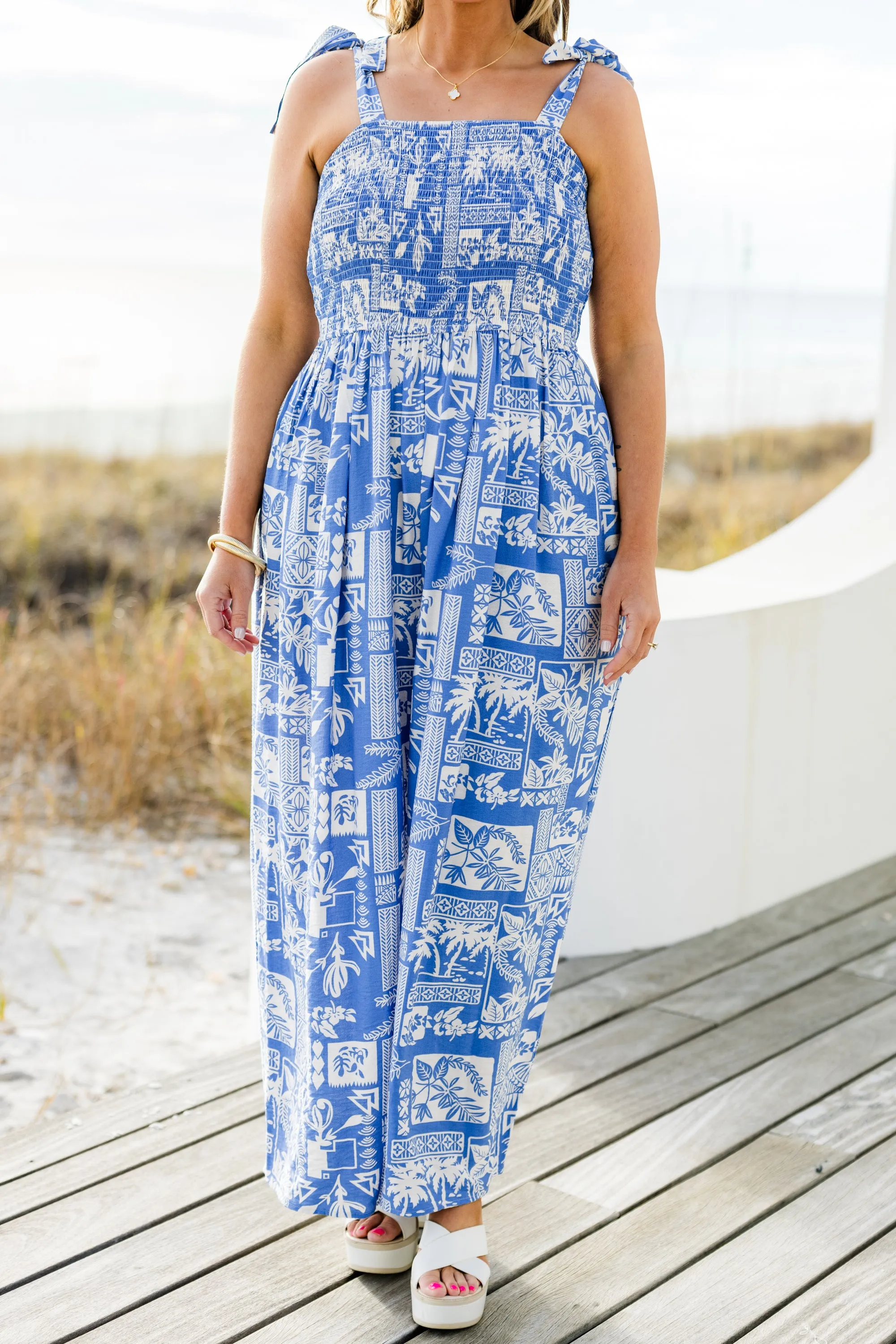 Packing My Bags Jumpsuit, Blue