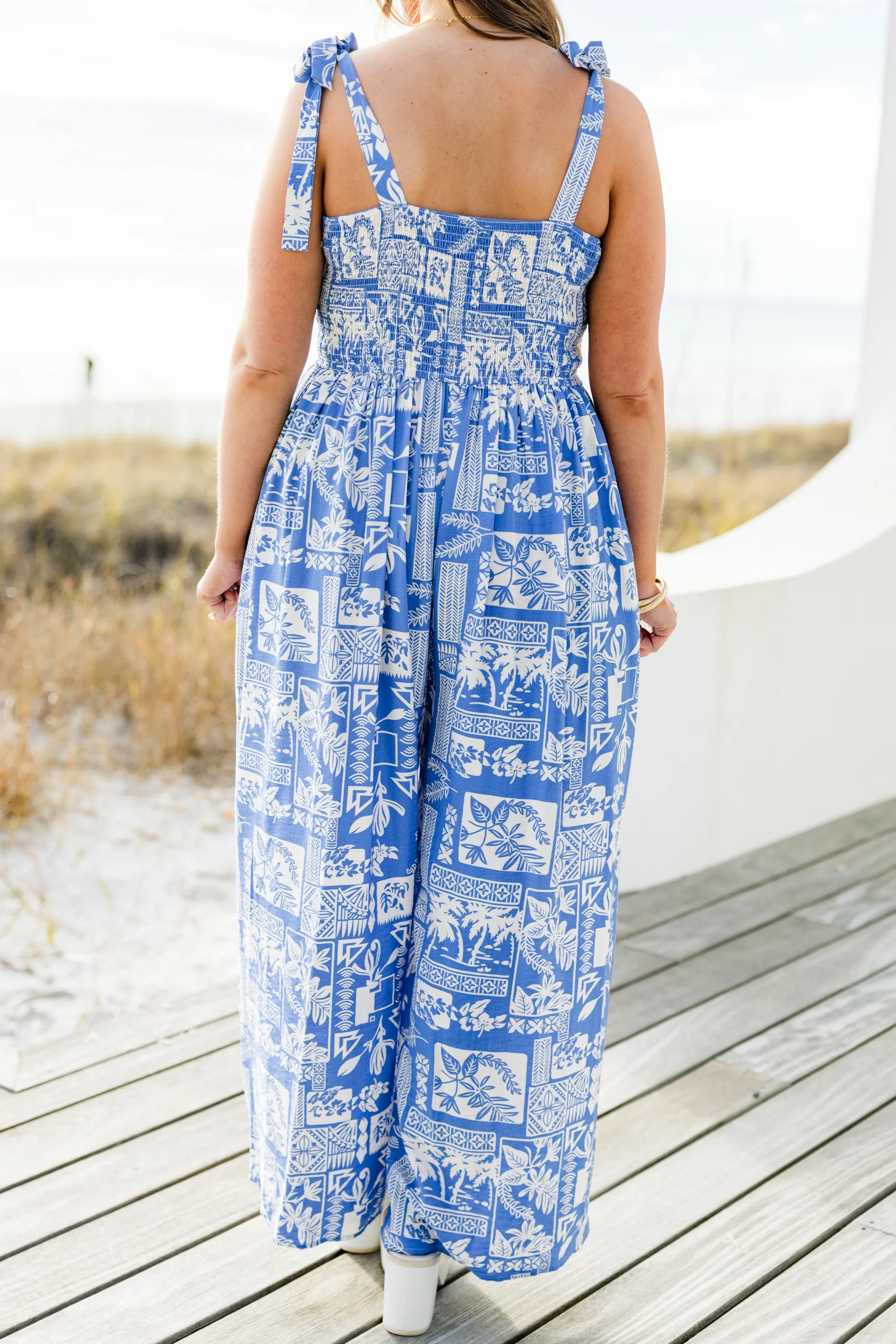 Packing My Bags Jumpsuit, Blue