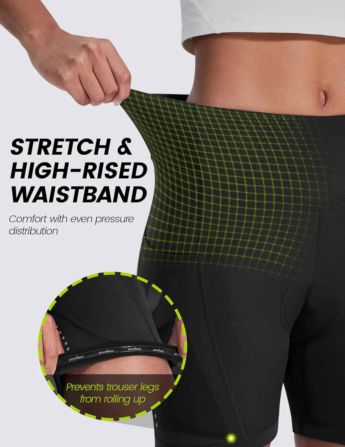 Padded Bike Shorts Women Cycling Underwear 4D Gel Padding & Pockets Bicycle Biking Biker Shorts Road Mountain