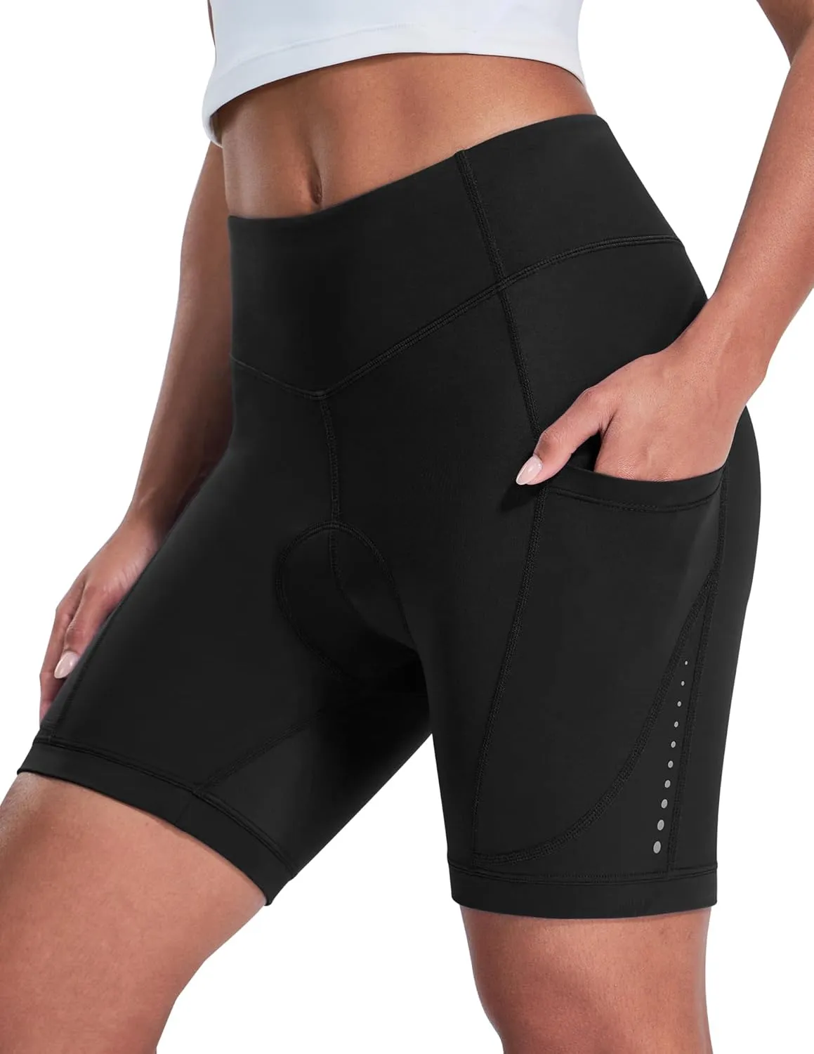 Padded Bike Shorts Women Cycling Underwear 4D Gel Padding & Pockets Bicycle Biking Biker Shorts Road Mountain