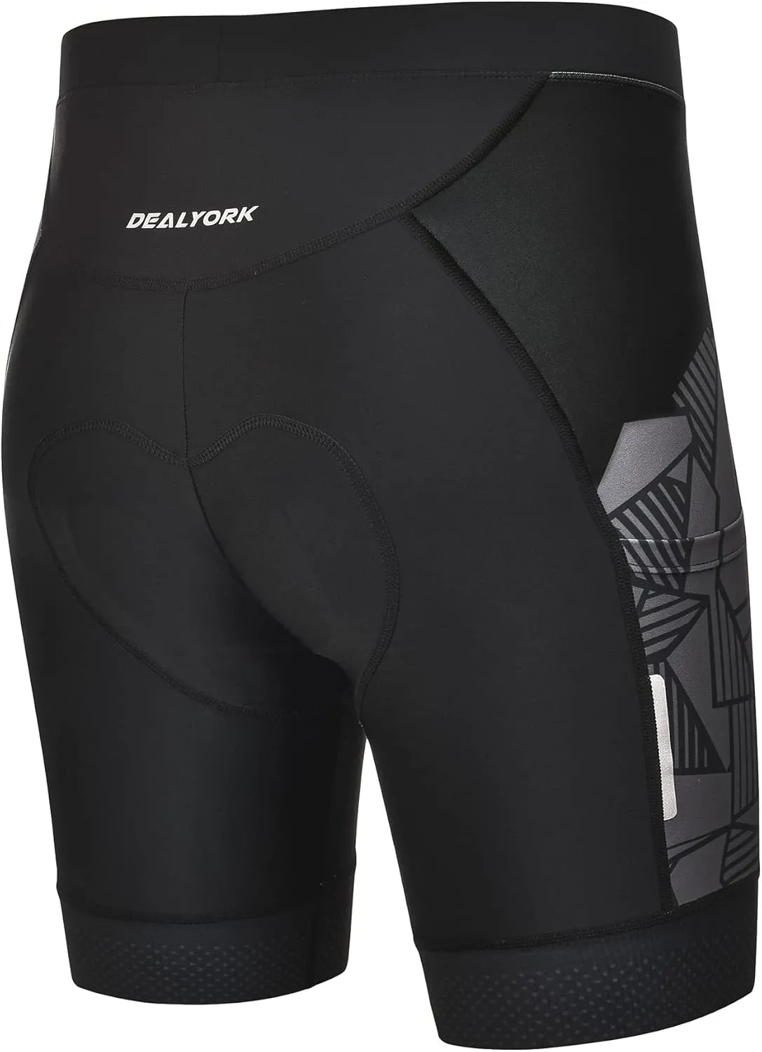 Padded Cycling Shorts Men's Cycling Underwear with 3D Padding Ergonomic Biking Bicycle Shorts Shock Absorbing Sweat Absorbing