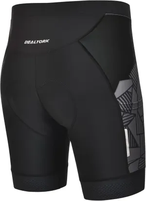 Padded Cycling Shorts Men's Cycling Underwear with 3D Padding Ergonomic Biking Bicycle Shorts Shock Absorbing Sweat Absorbing