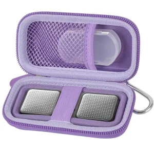 PAIYULE Heart Rate Monitor Case for AliveCor for KardiaMobile 1L 6L Personal EKG Monitor Storage Holder Fits for Cardiac Mobile Portable Heart Rate Monitor Bag Organizer (Pill Box Included) Purple