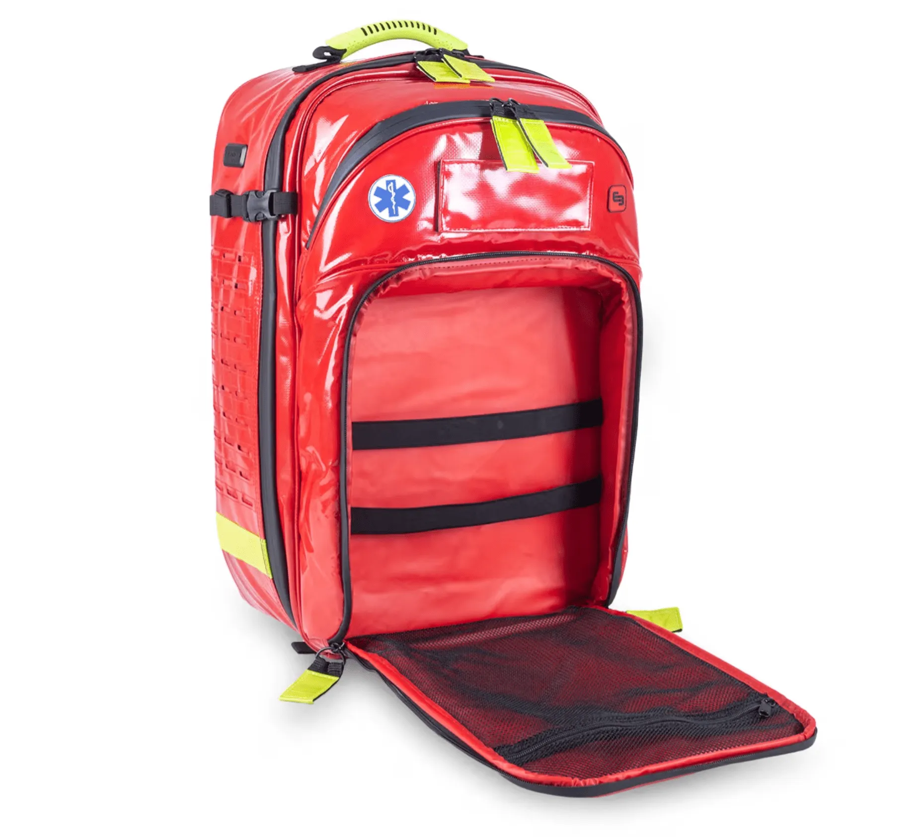 PARAMEDS EVO BIG-SIZED RESCUE TACTICAL BACKPACK, RED TARPAULIN
