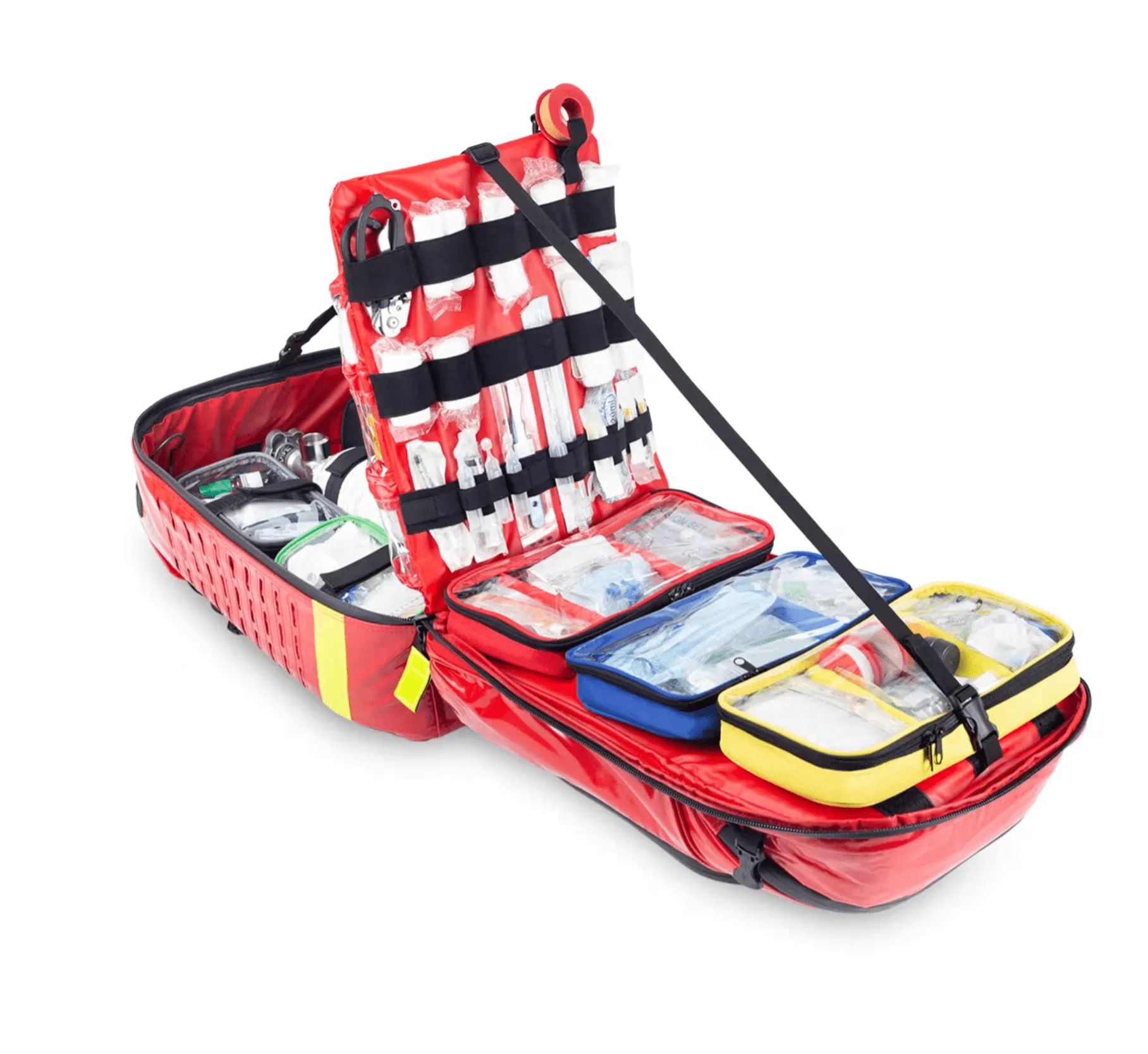 PARAMEDS EVO BIG-SIZED RESCUE TACTICAL BACKPACK, RED TARPAULIN