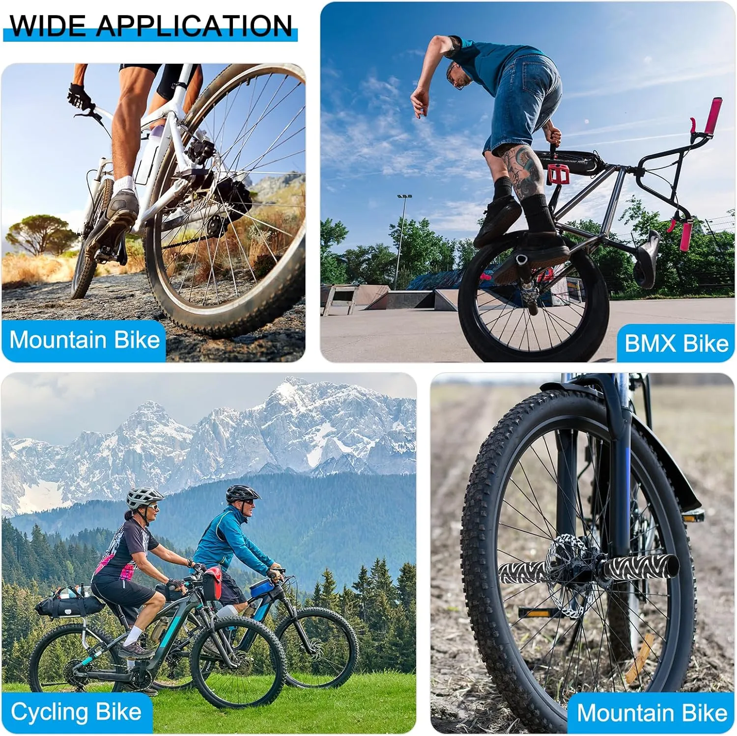 PATIKIL Aluminum Alloy Stripe Bike Pegs, Anti-Skid Lead Foot Bicycle Pegs Back Seat Stands for BMX Mountain Bike Cycling