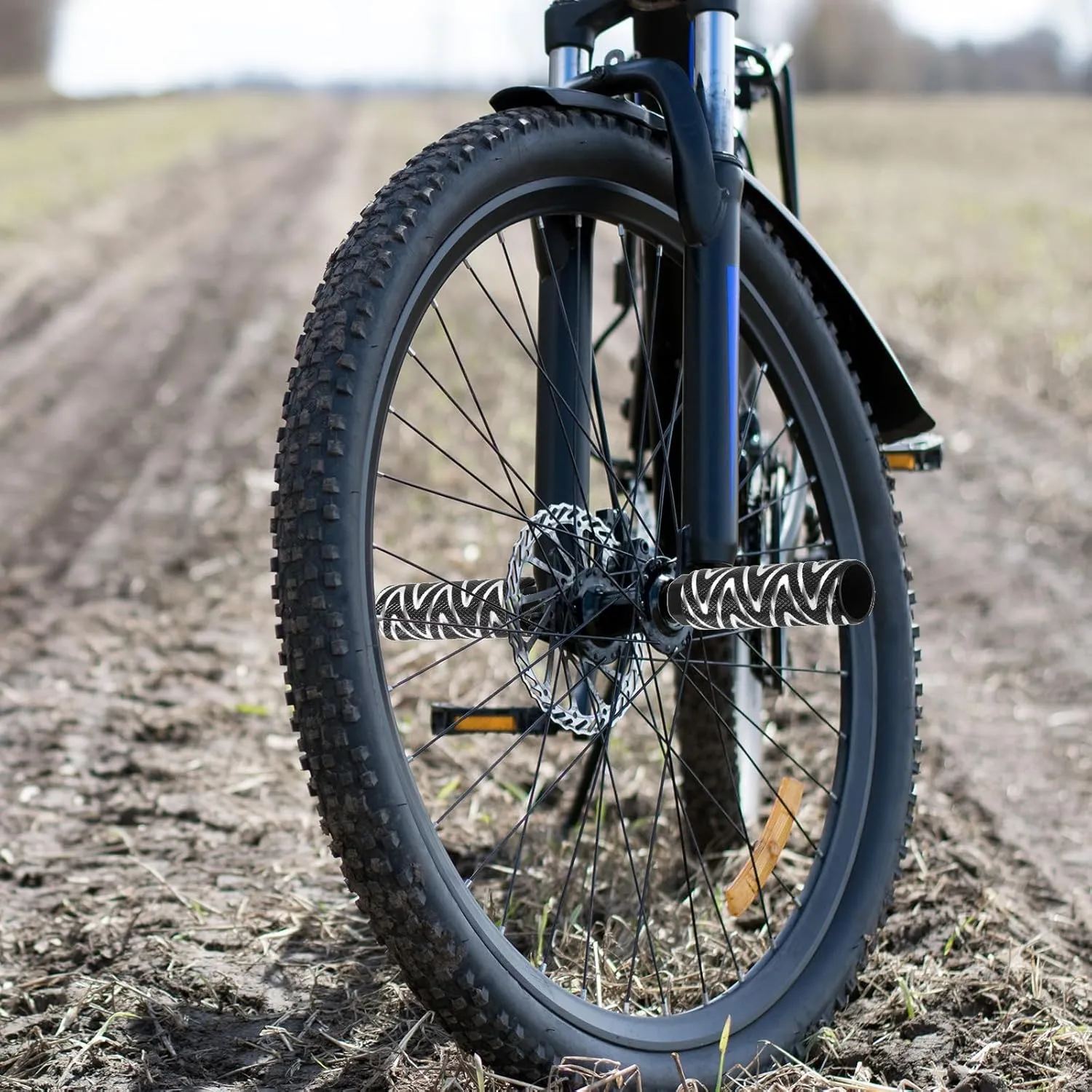 PATIKIL Aluminum Alloy Stripe Bike Pegs, Anti-Skid Lead Foot Bicycle Pegs Back Seat Stands for BMX Mountain Bike Cycling
