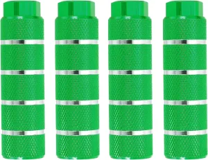 PATIKIL Aluminum Alloy Stripe Bike Pegs, Anti-Skid Lead Foot Bicycle Pegs Back Seat Stands for BMX Mountain Bike Cycling