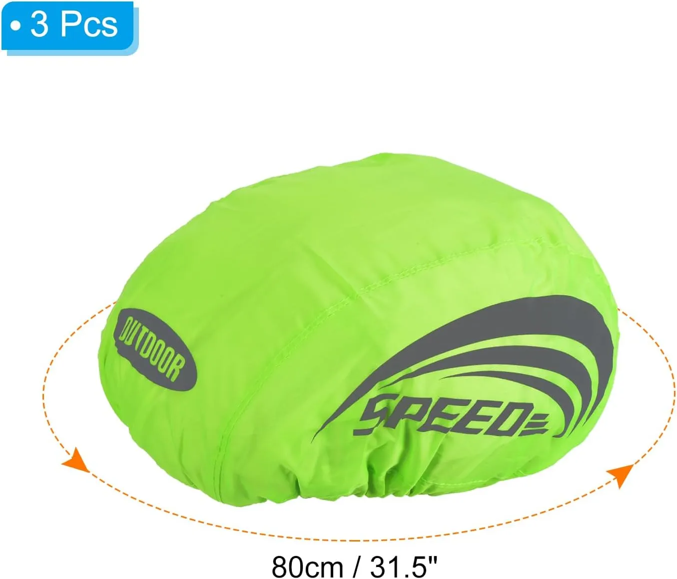 PATIKIL Bike Helmet Cover, Motorcycle Helmet Rain Covers Waterproof Bicycle Helmets Covers with Reflective Strip for Road Cycling