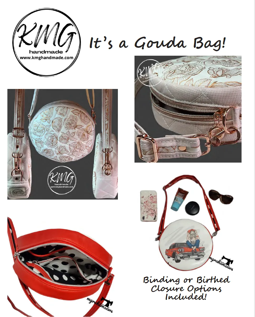 PDF Pattern and Video Tutorial - It's a Gouda Bag! by KMGhandmade