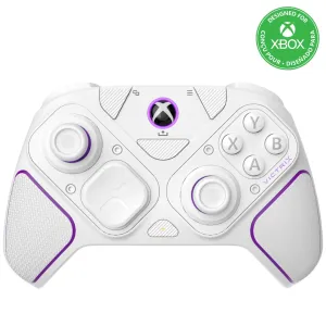 PDP Victrix Pro BFG Wireless Gaming Controller for Xbox Series X|Series S, Xbox One, and Windows 10/11, Dolby Atmos Audio, Remappable Buttons, Customizable Triggers/Paddles/D-Pad, PC App, White