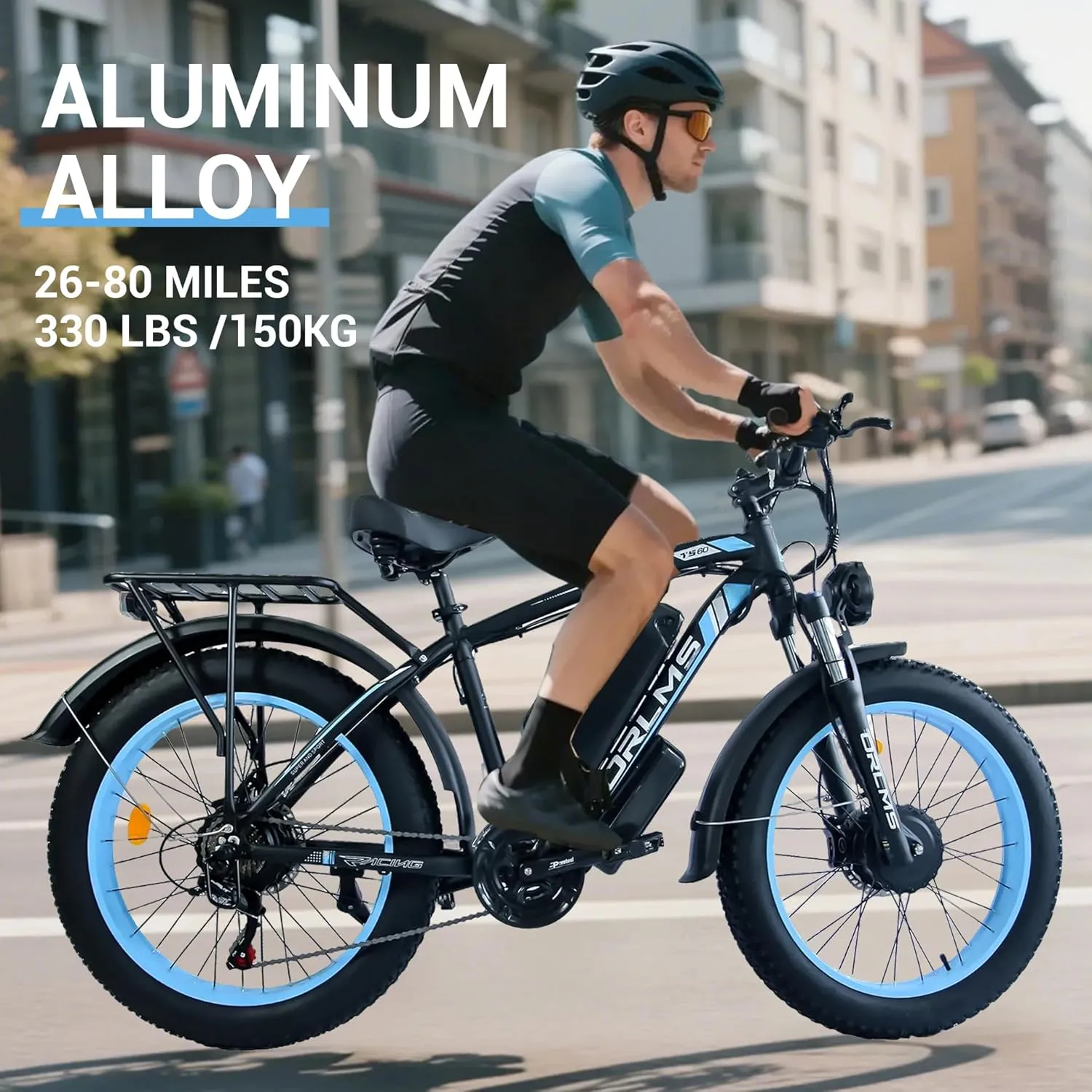 Peak 5000W-Electric-Bike for Adults-Men, Dual-Motor-Ebike 45MPH 21 Speed Ebike, 60V 25AH Long Range Dirtbike, 24" Fat-Tire-Electric-Bicycle, Full Suspension Mountain Snow Bike for Off-Road