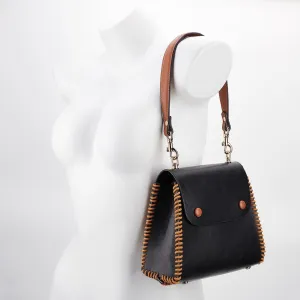 PH PandaHall Genuine Leather Handle, 20 Inch Purses Strap 1 inch Wide Purse Handle Brown Replacement Shoulder Bag Strap with Golden Buckles for Handbag Tote Underarm Bag Making