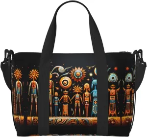 Phayah Primitive Totem Travel Duffel Bag,Sports Tote Gym Bag,Shoulder Weekender Overnight Bag For Women