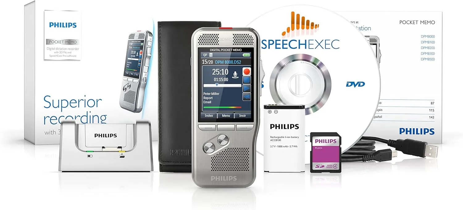 Philips Pocket Memo dictaphone DPM8000